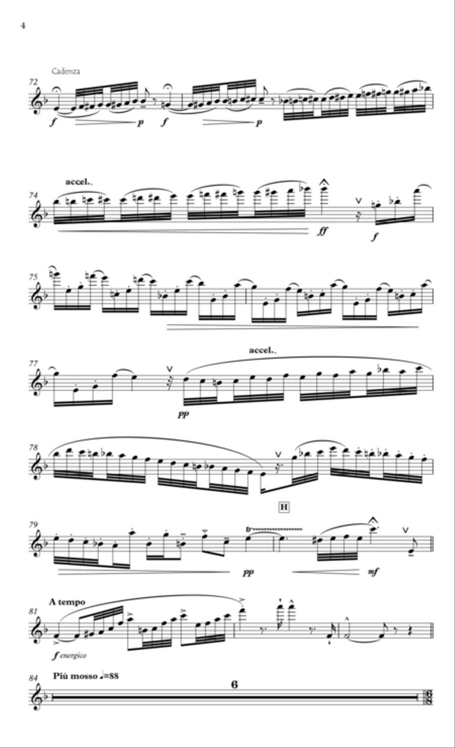 Demersseman The Italian Concert for flute & piano Flute Solo scores gallery preview page 5