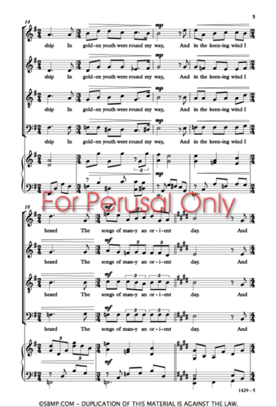 Companioned - SATB Octavo 4-Part scores gallery preview page 4