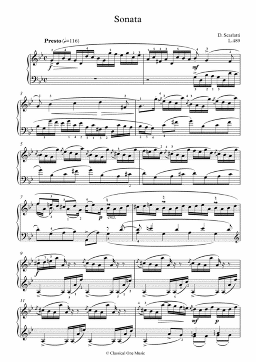 Scarlatti-Sonata in g-minor L.489 K.12(piano) image number null