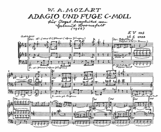 Adagio und Fuge in c-Moll