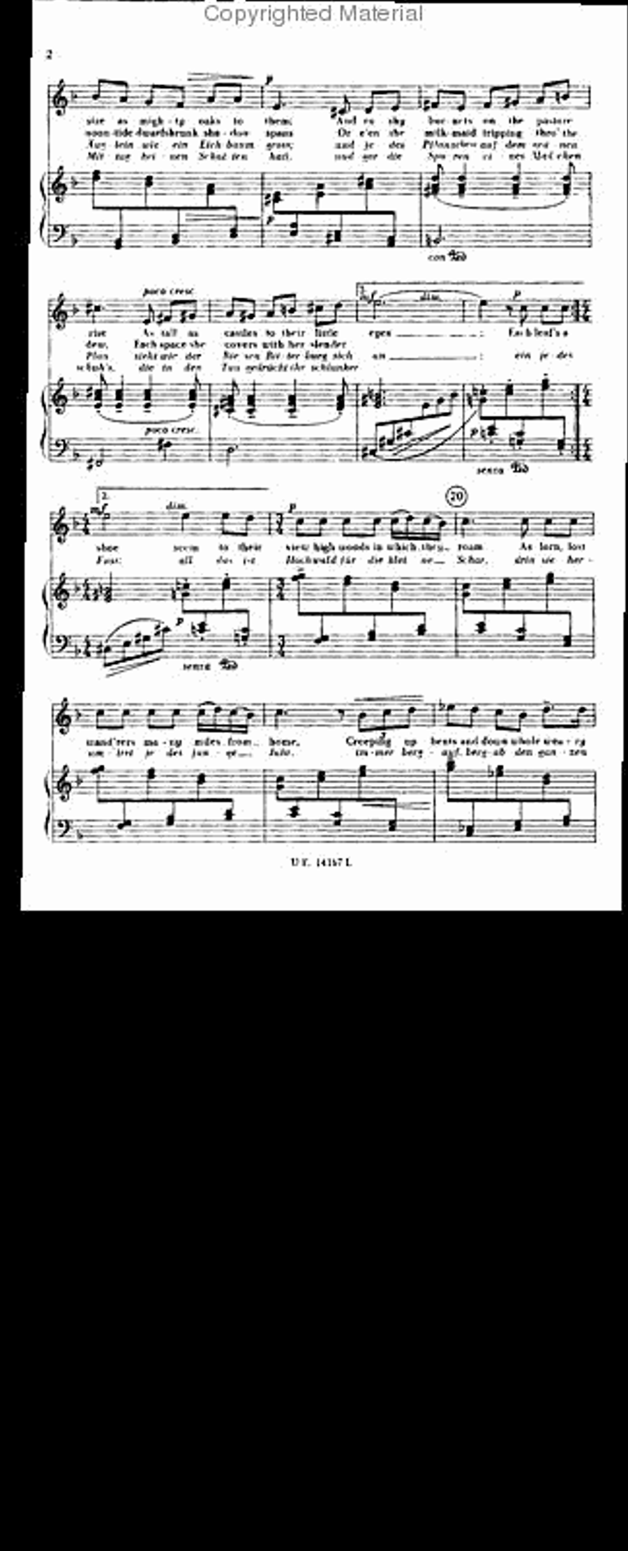 The Insect World, Vocal Score Chamber Music scores gallery preview page 3