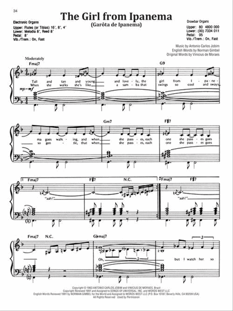 The Most Beautiful Songs Ever Organ scores gallery preview page 5