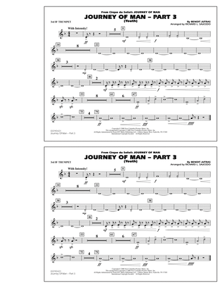 Journey of Man - Part 3 (Youth) - 3rd Bb Trumpet