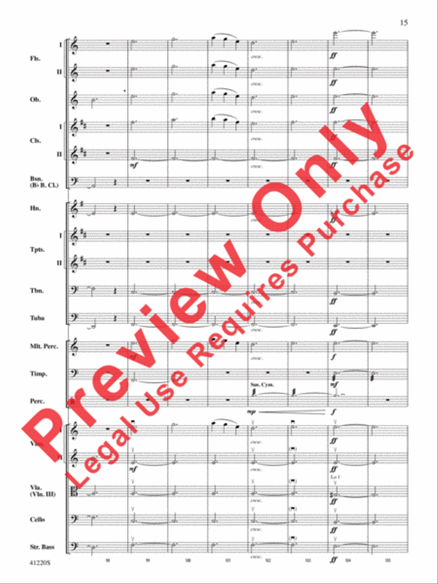Downton Abbey -- The Suite Full Orchestra scores gallery preview page 16
