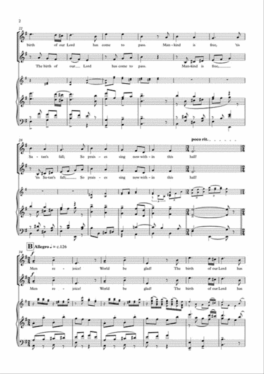 Men Rejoice! 2-Part scores gallery preview page 3