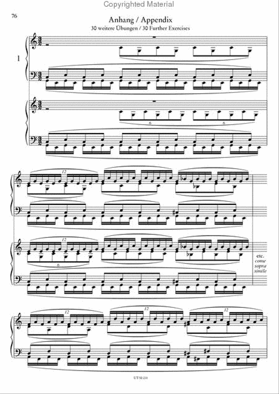 51 Exercises for the Pianoforte with 30 further Exercises, WoO 6