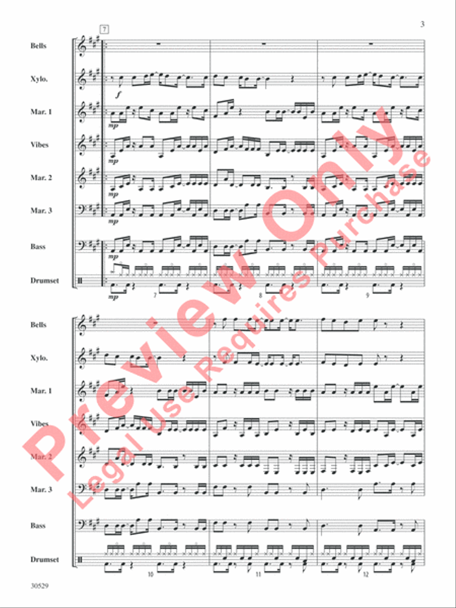 Good Riddance (Time of Your Life) Percussion Ensemble scores gallery preview page 4