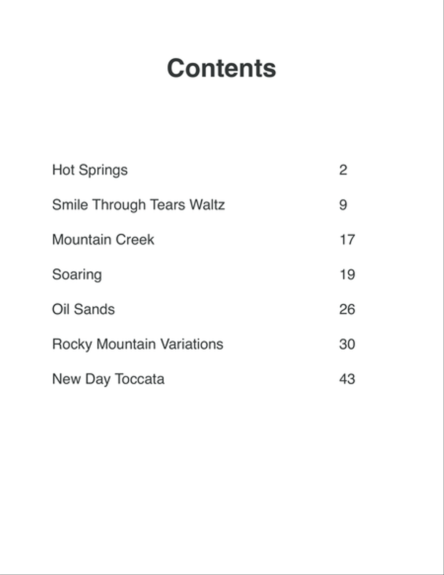 Wild Rose Suite Piano Solo scores gallery preview page 2