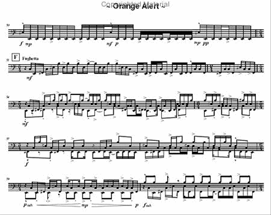 Orange Alert Percussion scores gallery preview page 4