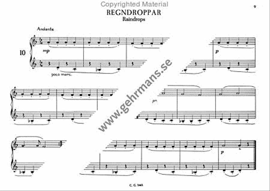 Femton latta pianostycken Easy Piano scores gallery preview page 3