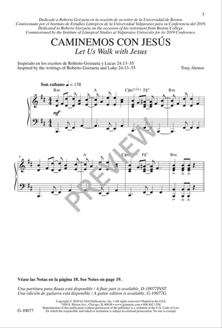 Caminemos con Jesús Caminemos con Jesús 3-Part scores gallery preview page 3