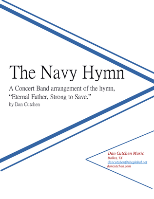 Book cover for The Navy Hymn-for Concert Band