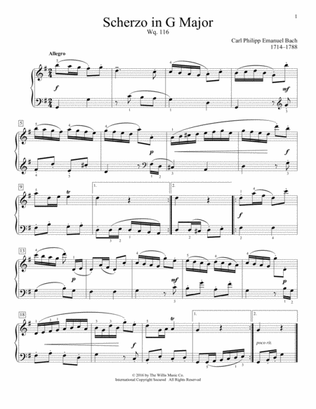 Scherzo In G Major, Wq. 116