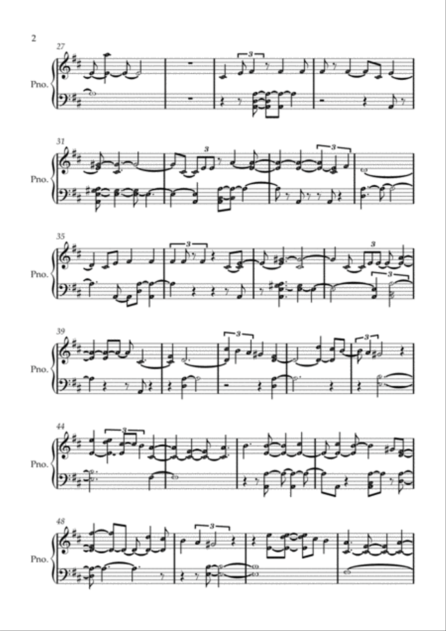 Endless Alleluia Easy Piano scores gallery preview page 2