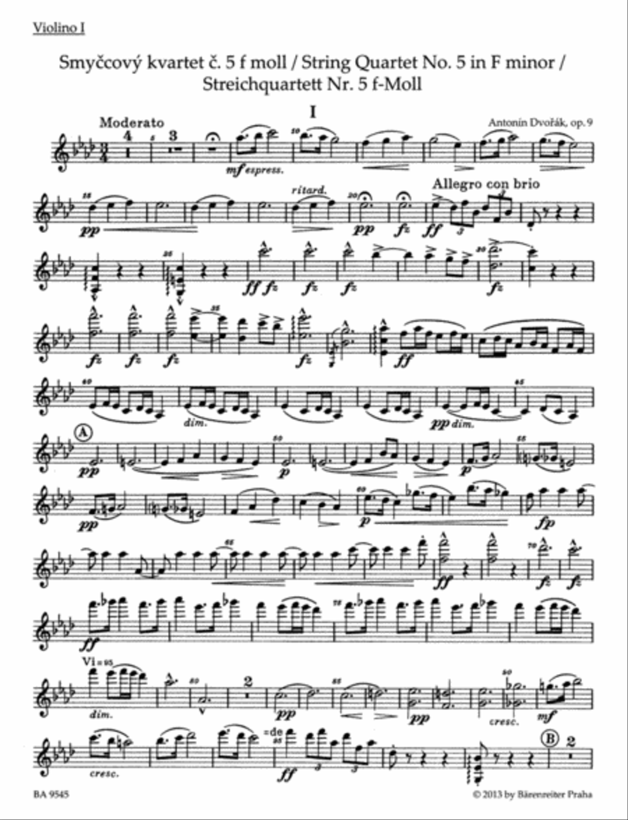 String Quartet Nr. 5 F minor op. 9 String Quartet scores gallery preview page 2