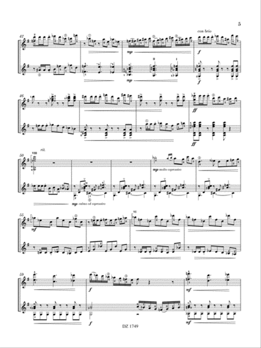 Sonata Lírica Classical Guitar scores gallery preview page 5