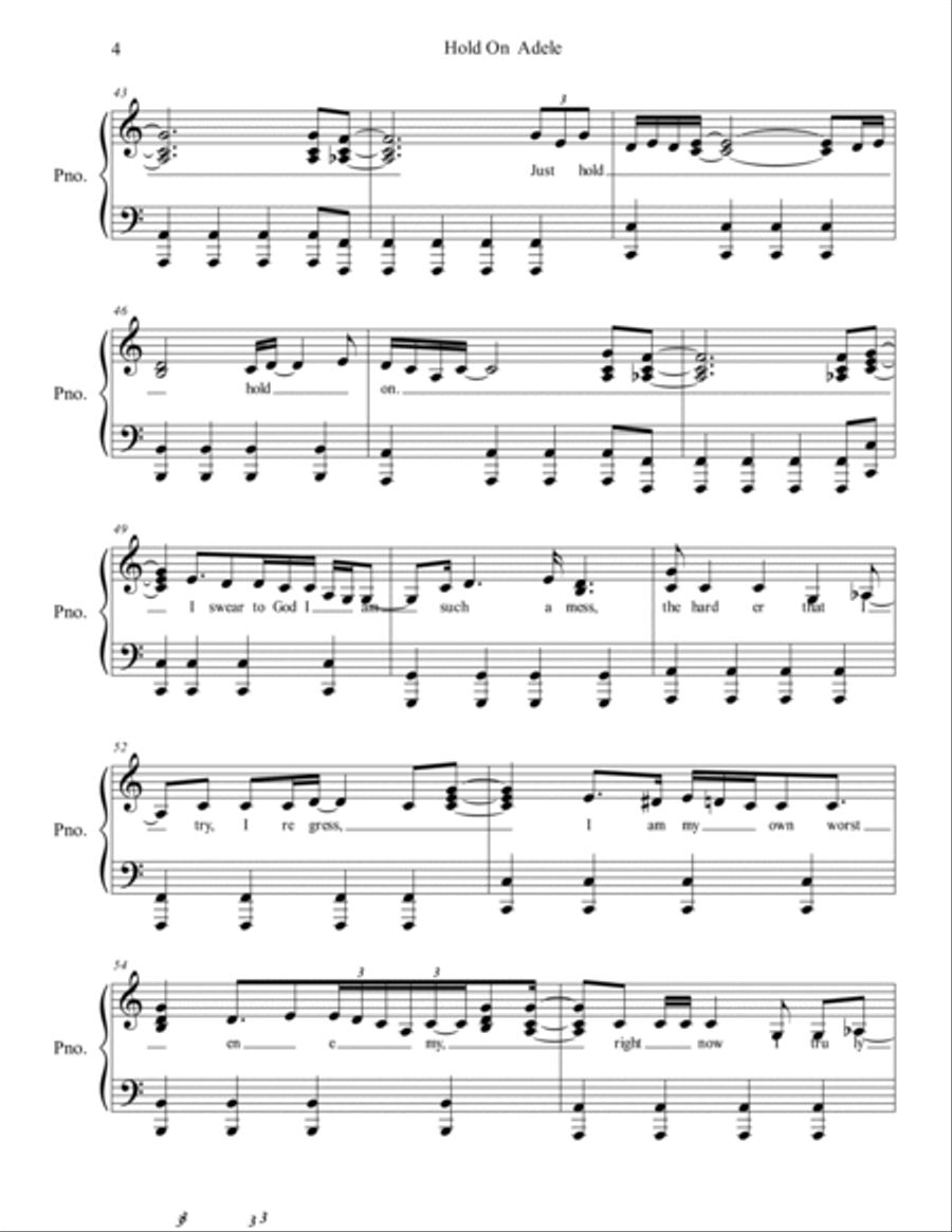 Hold On Small Ensemble scores gallery preview page 4