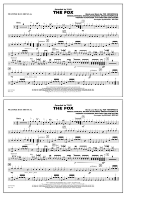 The Fox (What Does The Fox Say?) (arr. Michael Brown) - Multiple Bass Drums