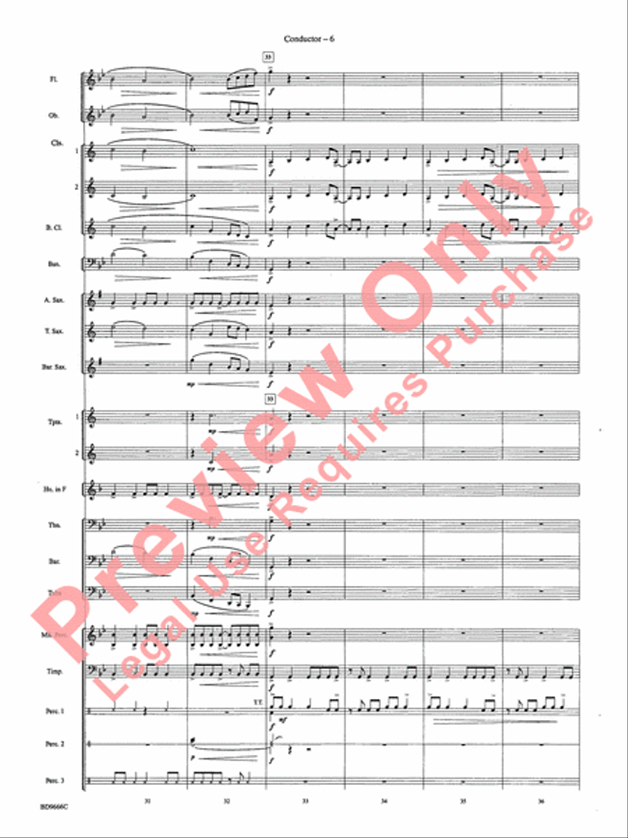 Hymnsong Variants Concert Band scores gallery preview page 9