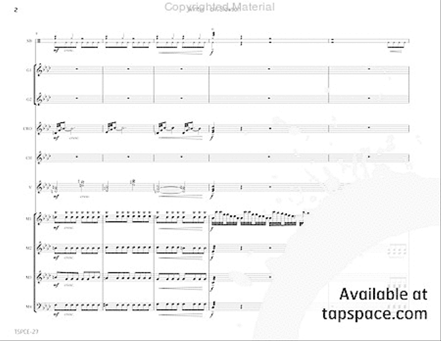 Winter Percussion Ensemble scores gallery preview page 7
