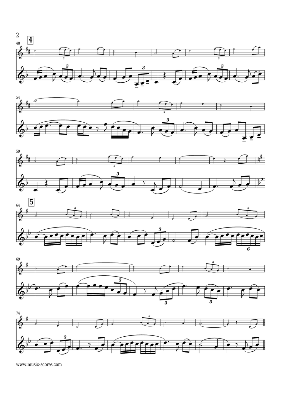 Amazing Grace - Solo Violin Violin Solo scores gallery preview page 2