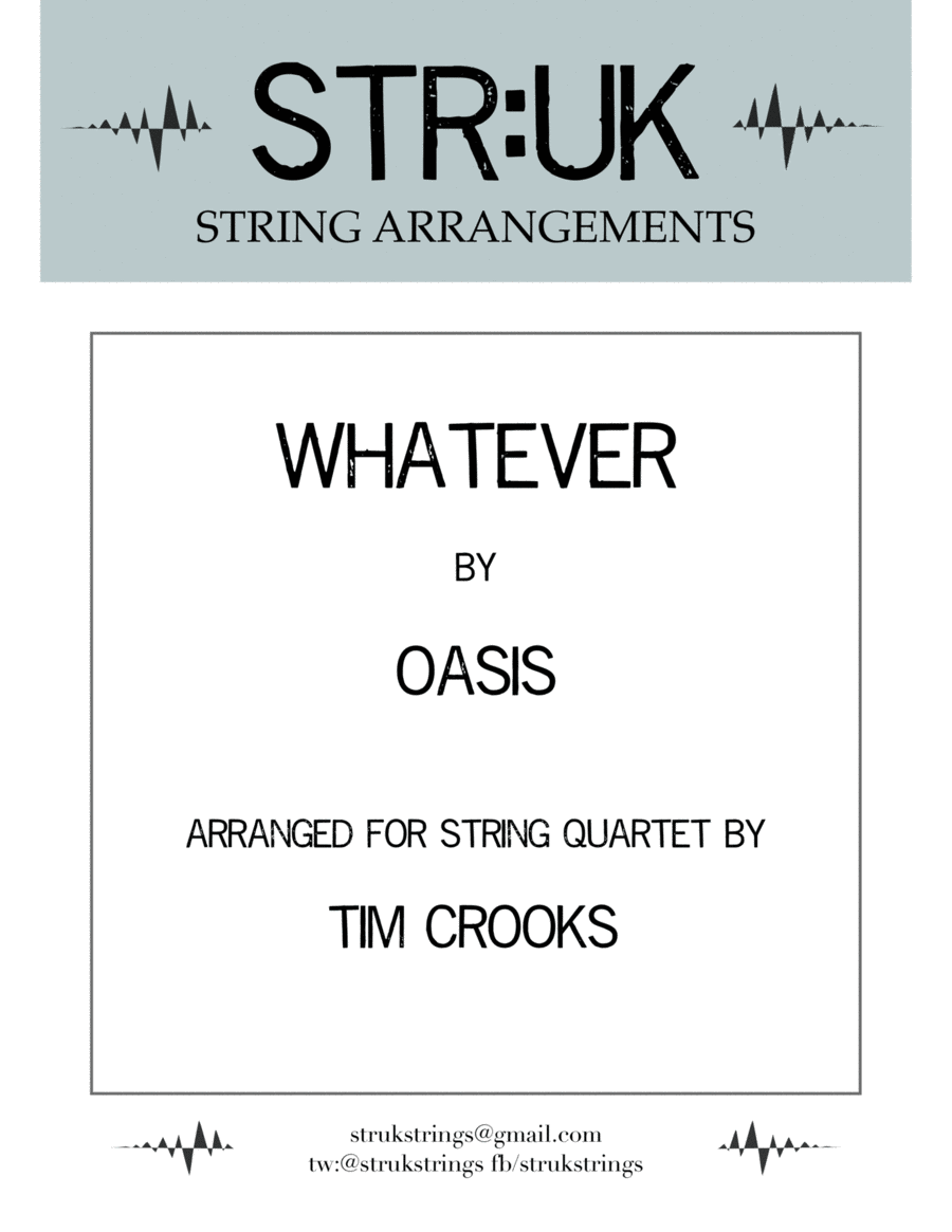 Whatever String Quartet scores gallery preview page 1