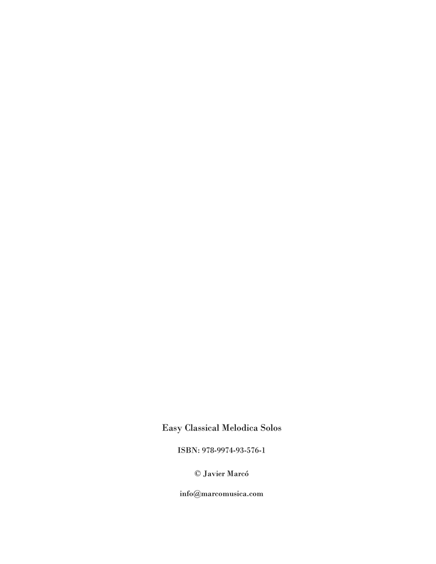 Easy Classical Melodica Solos Small Ensemble scores gallery preview page 2