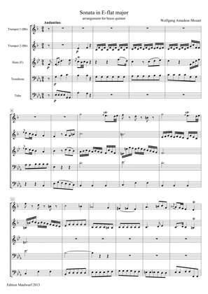 Mozart Sonata in E-flat major