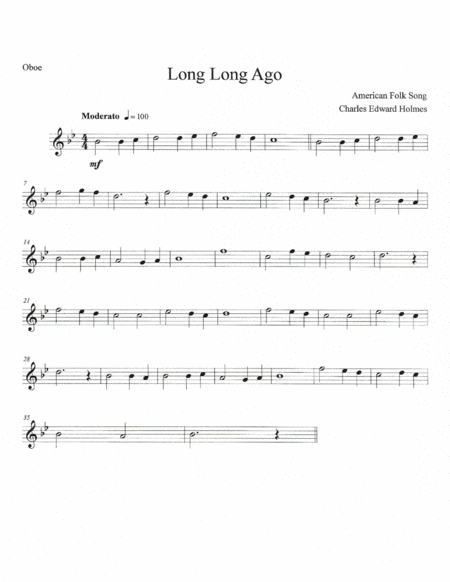 Long Long Ago--Concert Band Set image number null