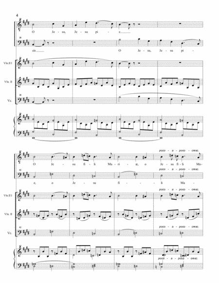 Ave Verum - By Gabriel Faure - Arr. for SA or TB with strings and organ. image number null