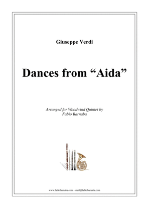 Book cover for Dances from "Aida" - for Woodwind Quintet