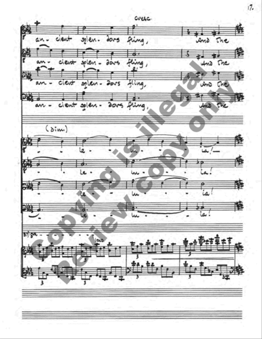 The Midnight Clear TTBB scores gallery preview page 17