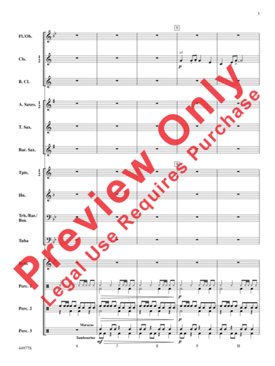 Fiesta on the Housetop Fiesta on the Housetop Concert Band scores gallery preview page 12