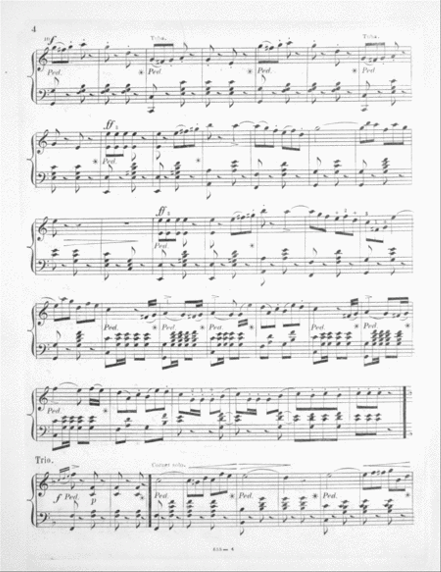 St. Louis National Guard. March Piano Solo scores gallery preview page 3