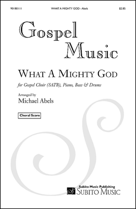 Book cover for What A Mighty God arr.