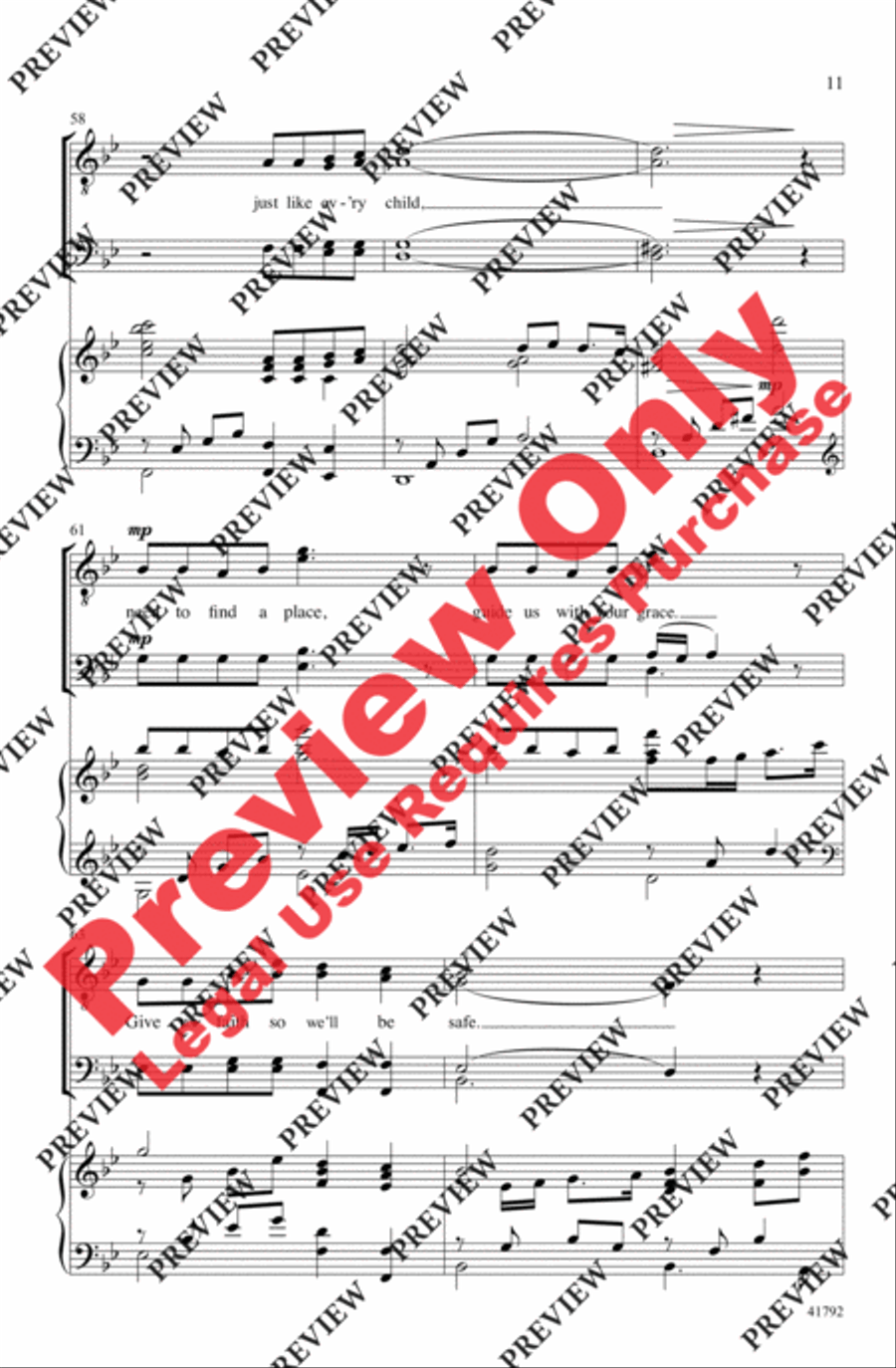 The Prayer The Prayer Men's Choir scores gallery preview page 22