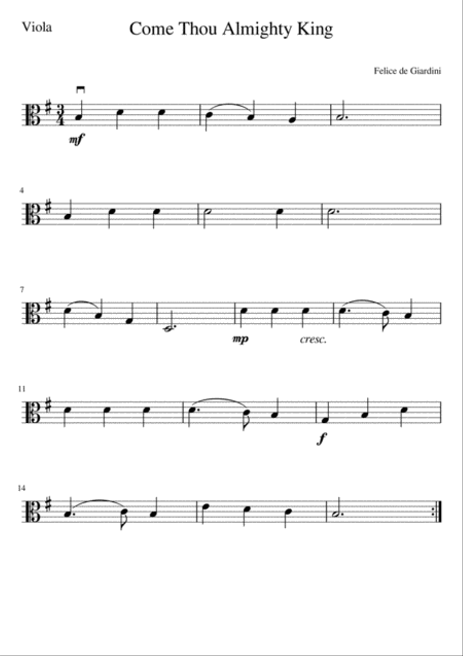 Come Thou Almighty King Come Thou Almighty King String Orchestra scores gallery preview page 5