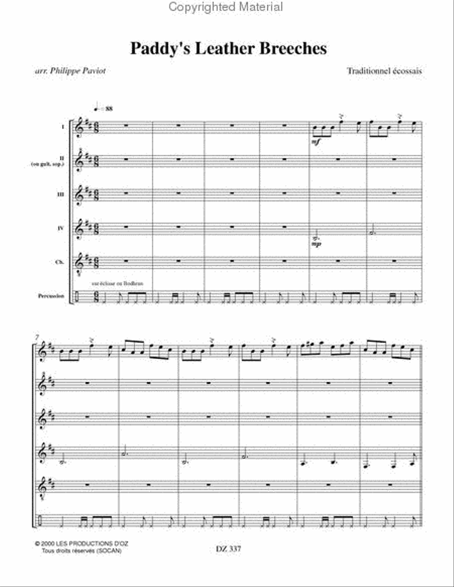 Paddy's Leather Breeches Guitar Ensemble scores gallery preview page 2