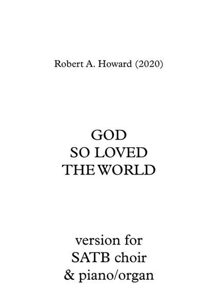God So Loved the World (SATB version) image number null