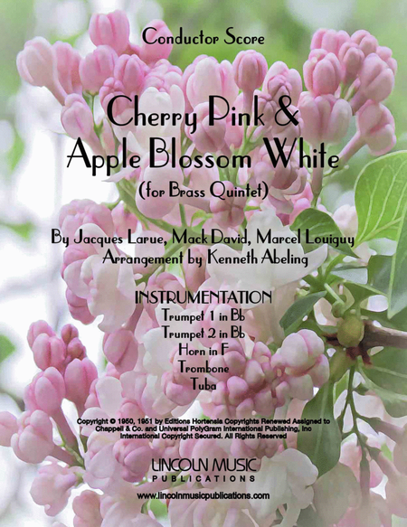 Cherry Pink And Apple Blossom White by Kenneth Abeling Brass Ensemble - Digital Sheet Music