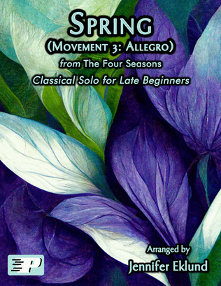 Spring Theme from "The Four Seasons" (Movement 3) (Solo for Late Beginners)