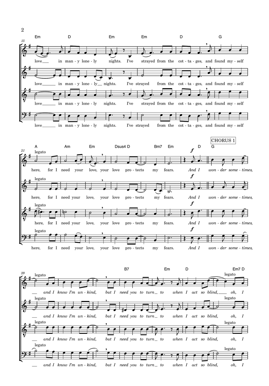 I Need You To Turn To I Need You To Turn To 4-Part scores gallery preview page 2