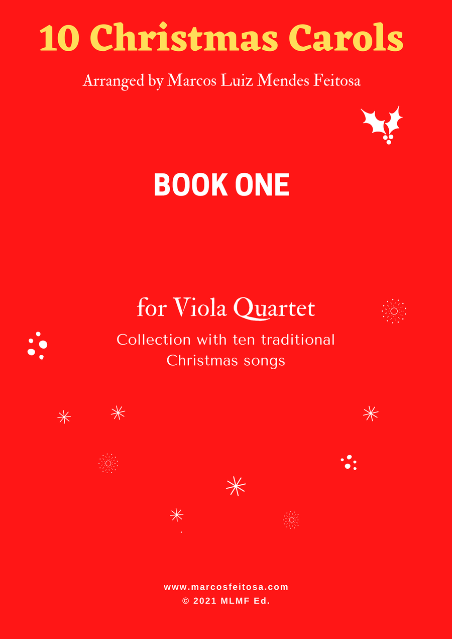 10 Christmas Carols (Book ONE) - Viola Quartet String Quartet scores gallery preview page 1
