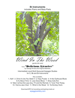 Book cover for Wind in the Wood, Clarinet, trumpet, or tenor saxophone.