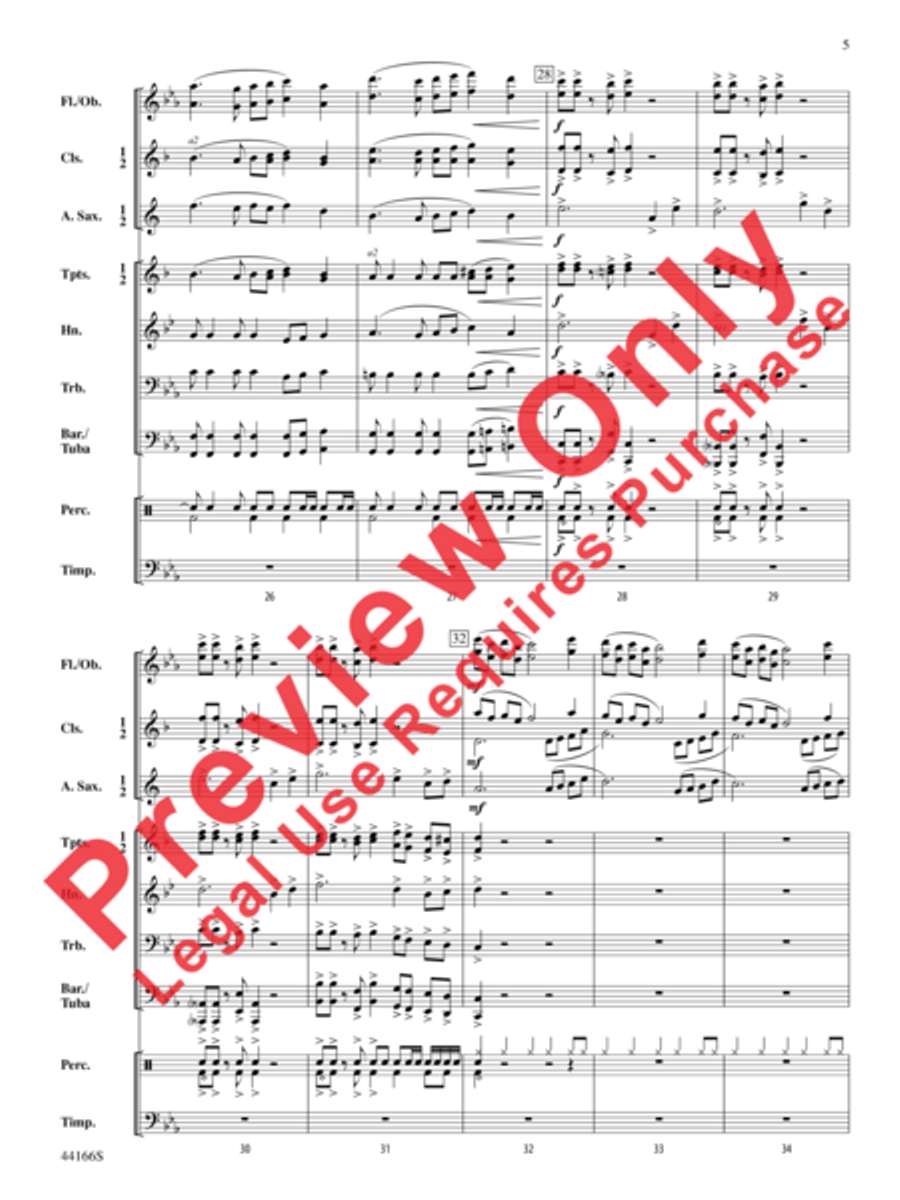Point of the Mountain Concert Band scores gallery preview page 6