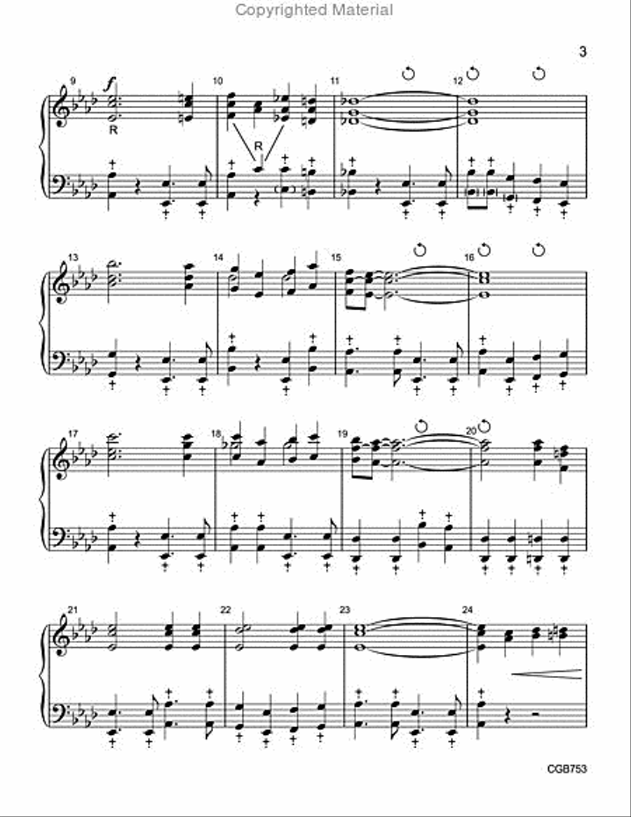 Just a Closer Walk Handbell Choir scores gallery preview page 3