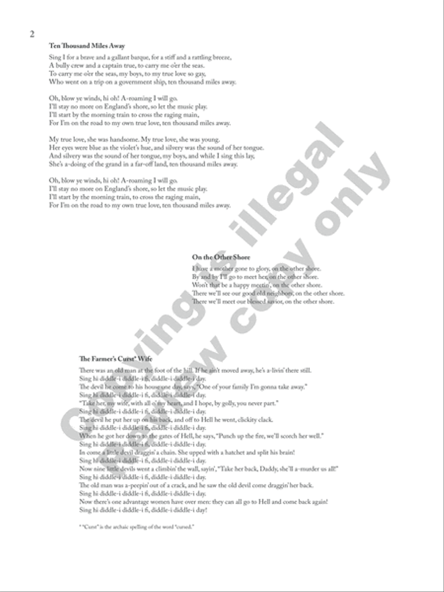 American Folk Set High Voice scores gallery preview page 4