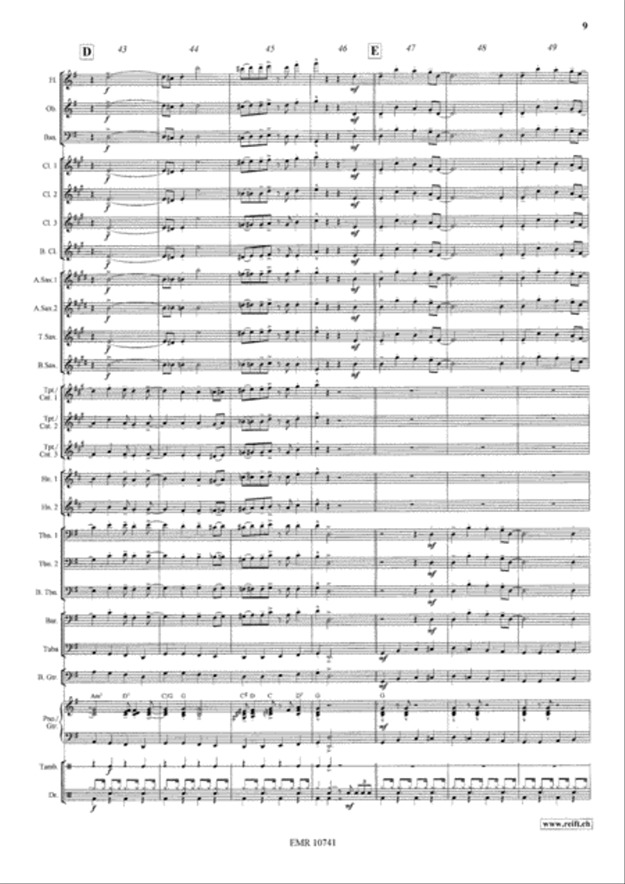Swingle Bells Concert Band scores gallery preview page 10