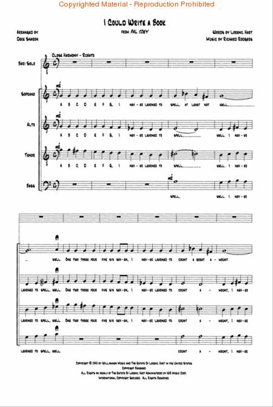 A Cappella Jazz Standards (Collection) Divisi scores gallery preview page 3