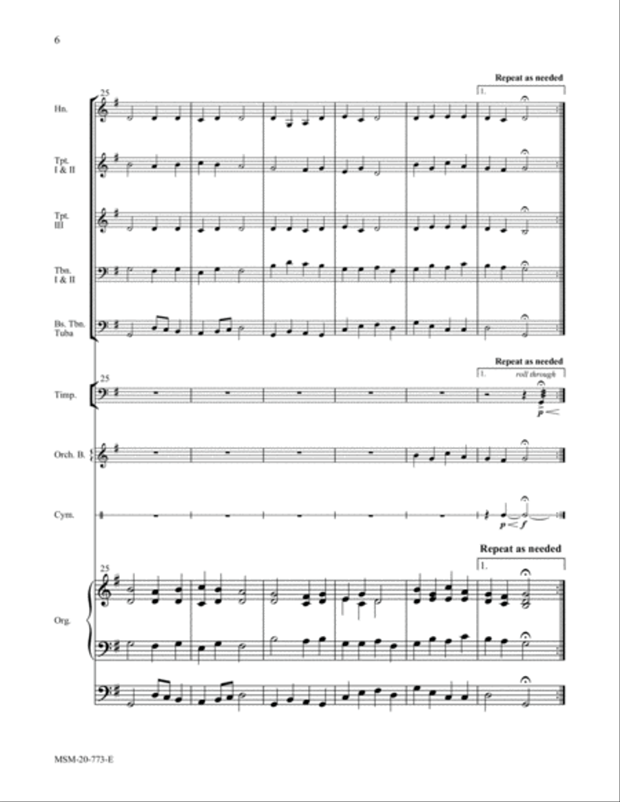 Come, Christians, Join to Sing 4-Part scores gallery preview page 6